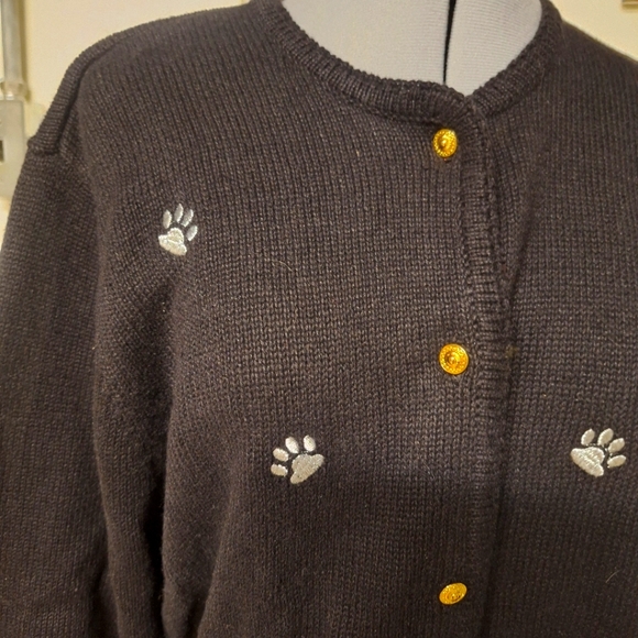 Scottie Dog Cardigan Size Med Vintage - Picture 3 of 6